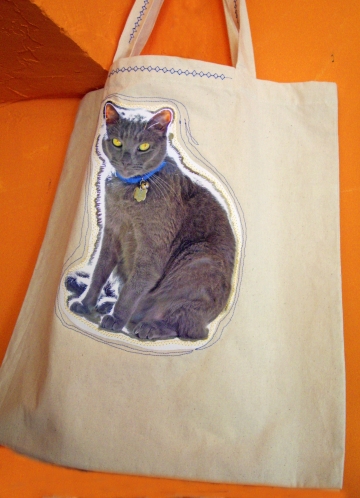 Tote bag with Lars portrait
