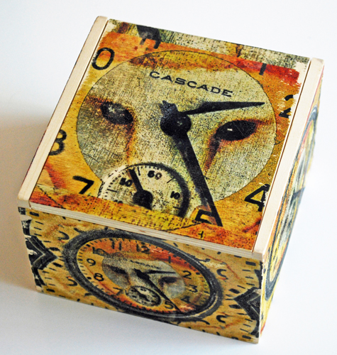 Owl wooden box